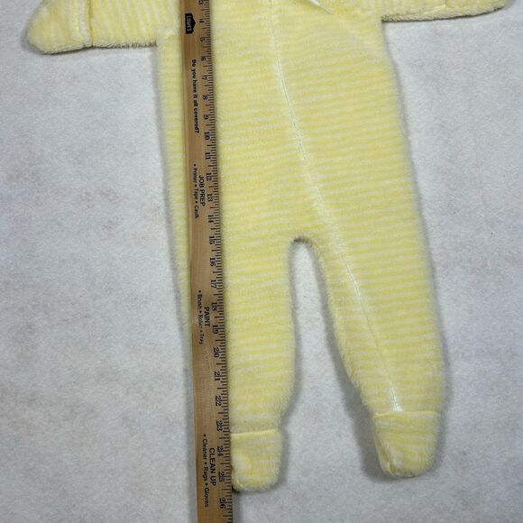 Vintage 80s Cuddle Time USA Made Fleece Zip Up Warm Bodysuit 3-12M Acrylic Blend - Picture 7 of 9